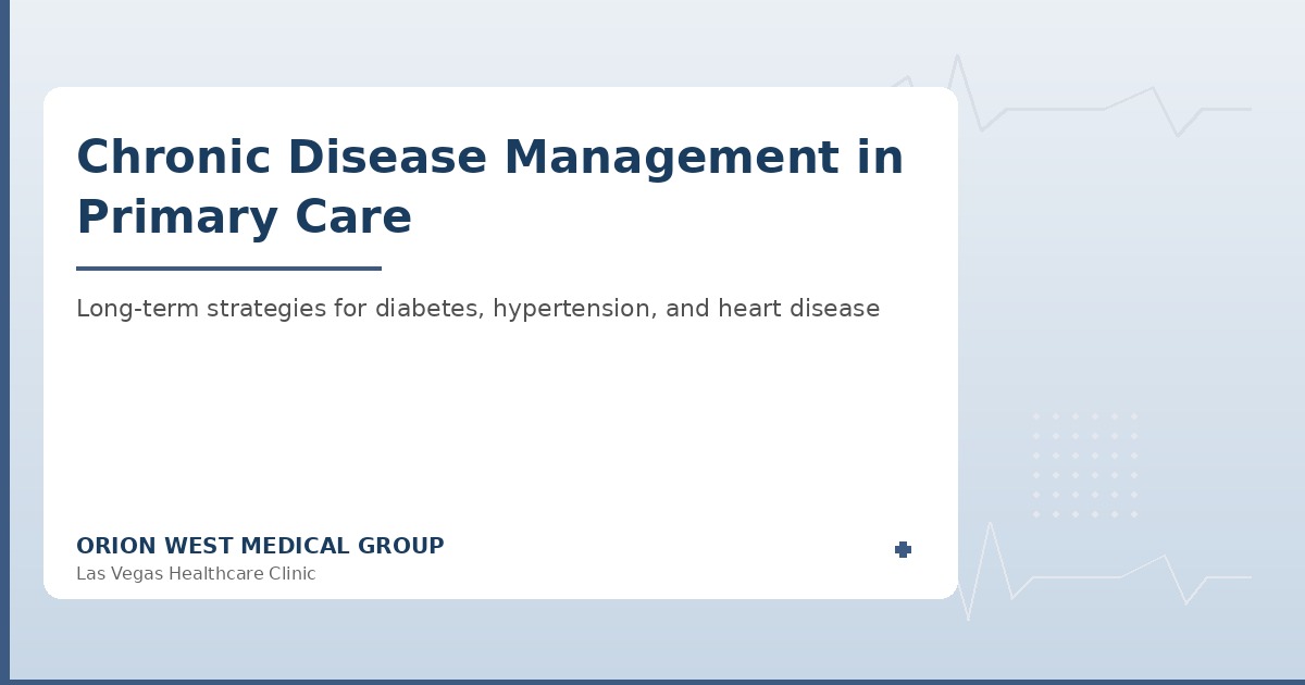 Chronic disease management consultation