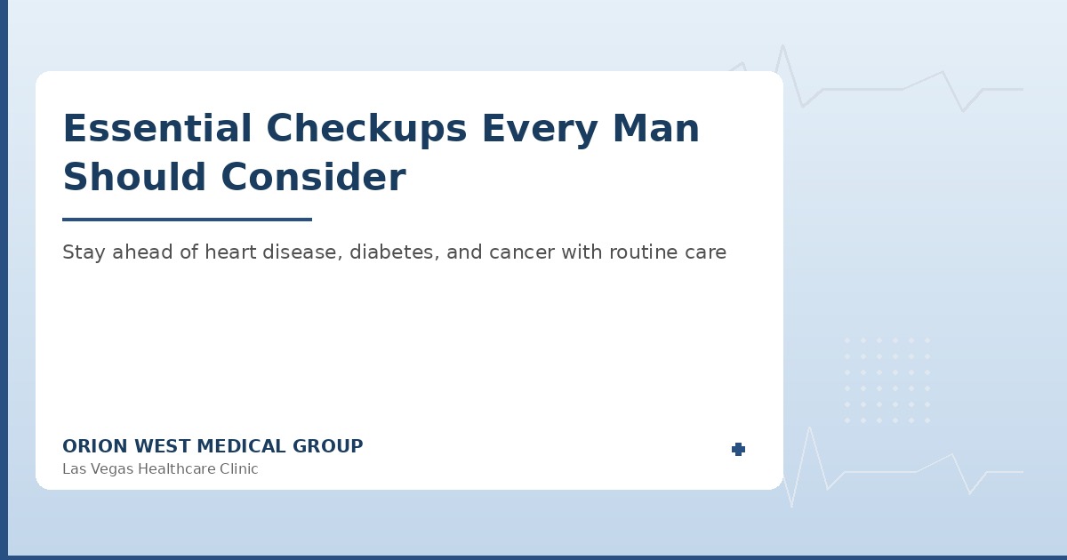 Men's health checkup