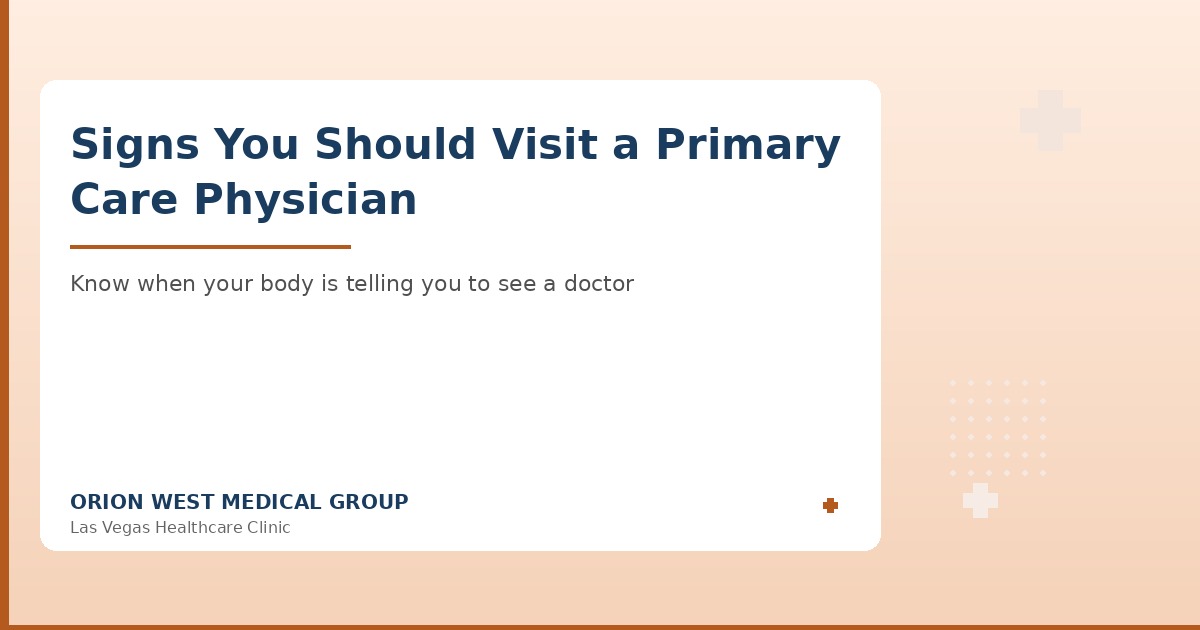 Patient consulting with a primary care physician